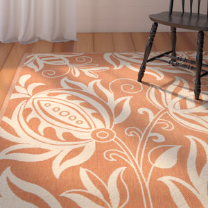 Laurel Terracotta / Natural Indoor/Outdoor Rug