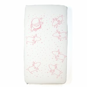 Picture Perfect Santa and Reindeer Fitted Crib Sheet