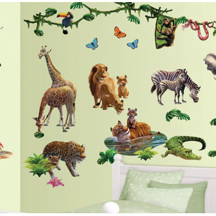 Jungle Safari Wall Decals You Ll Love Wayfair Jungle Adventure Wall Decal