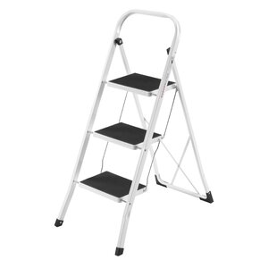 3-Step Steel Step Stool with 330 lb. Load Capacity