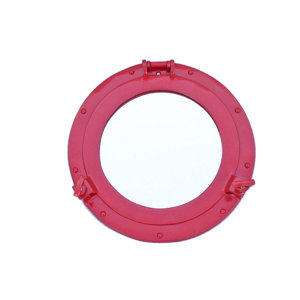 Round Decorative Brass Ship Porthole Mirror