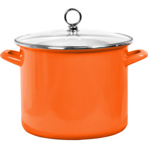 Calypso Basic 8-qt. Steel Stock Pot with Lid