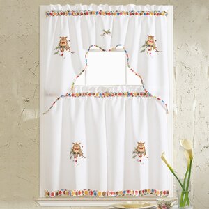 Grand Embroidered Kitchen Curtain