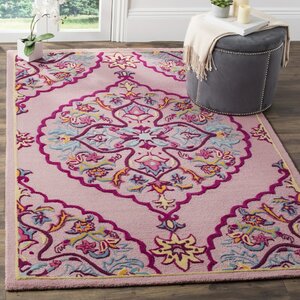 Blokzijl Hand-Tufted Pink Area Rug