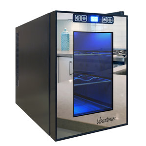 6 Bottle Single Zone Freestanding Wine Cooler by..
