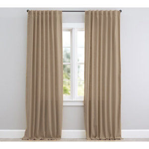 Solid Blackout Thermal Rod Pocket Curtain Panels (Set of 2)