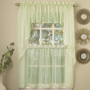 Harmony Micro Stripe Semi Sheer Kitchen 56