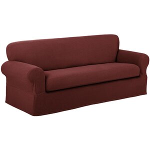 Reeves Stretch Box Cushion Loveseat Slipcover