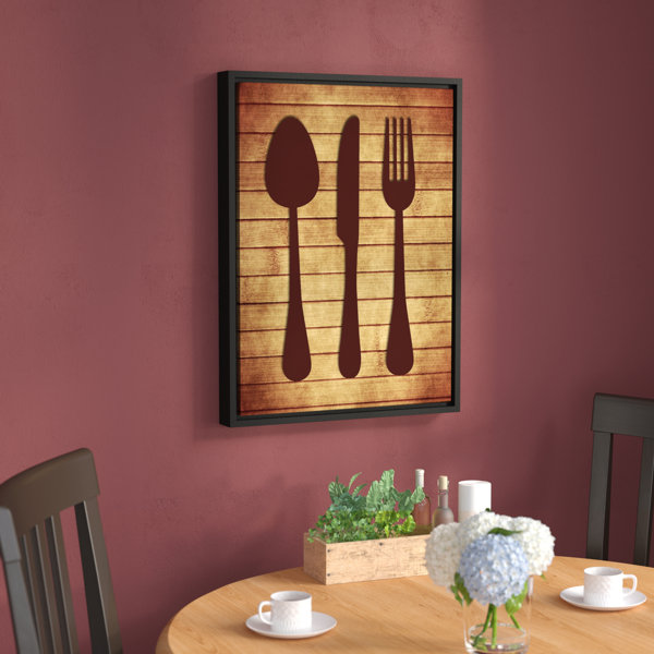Andover Mills Kitchen 2 Utensils Framed Graphic Art On Wrapped Canvas Andover Mills Kitchen 2 Utensils Framed Graphic Art On Wrapped Canvas