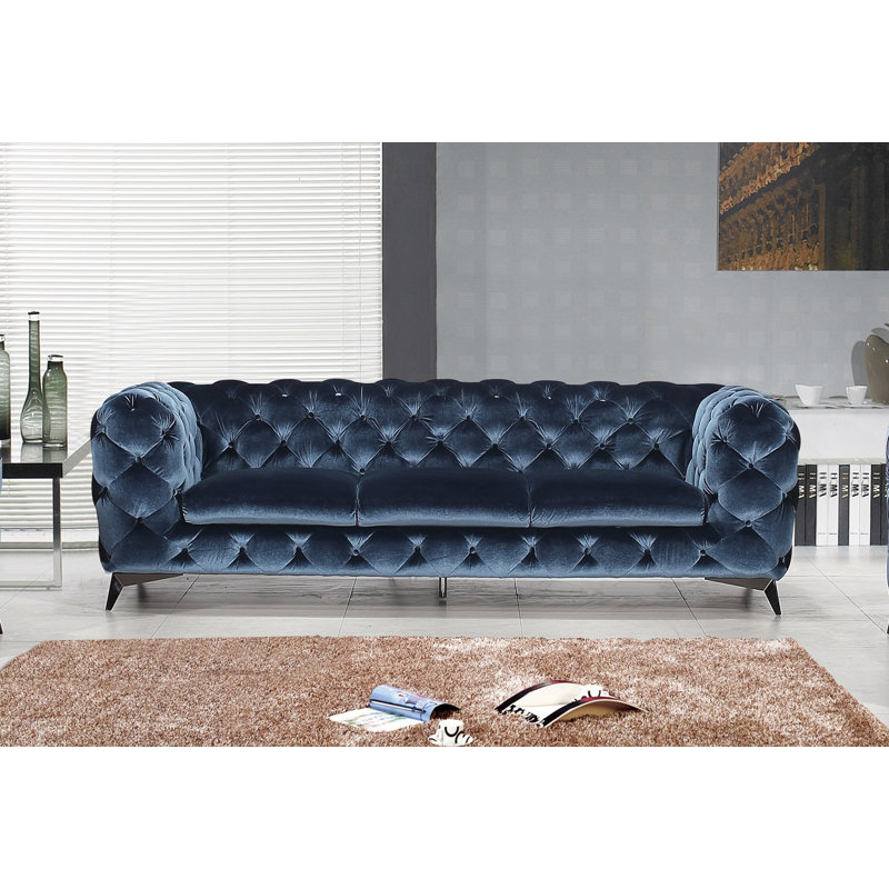 Everly Quinn Vennie Upholstered Chesterfield Sofa Wayfair Vennie Upholstered Chesterfield Sofa
