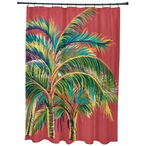 Geranium Vacation Floral Shower Curtain