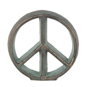 Metal Decorative Peace Sign