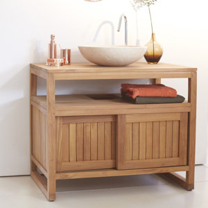 90 cm Waschbeckenunterschrank Colonial von Tikamoon