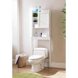 Over The Toilet Storage Cabinets Wayfair Hollister 24 W X 67 H Over The Toilet Storage