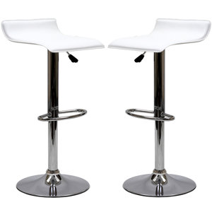 Steuben Adjustable Height Swivel Bar Stool (Set of 2)