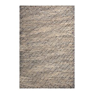 Dighton Hand-Woven Wool Beige/Navy Area Rug
