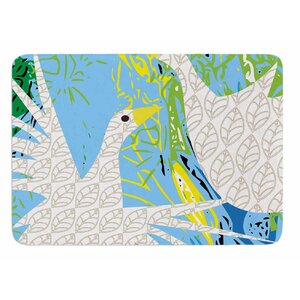 Pond Birds by Patternmuse Bath Mat