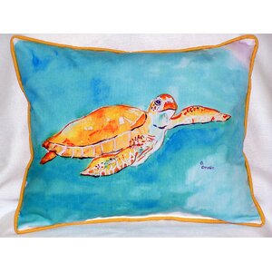 Sea Turtle Outdoor Lumbar Pillow