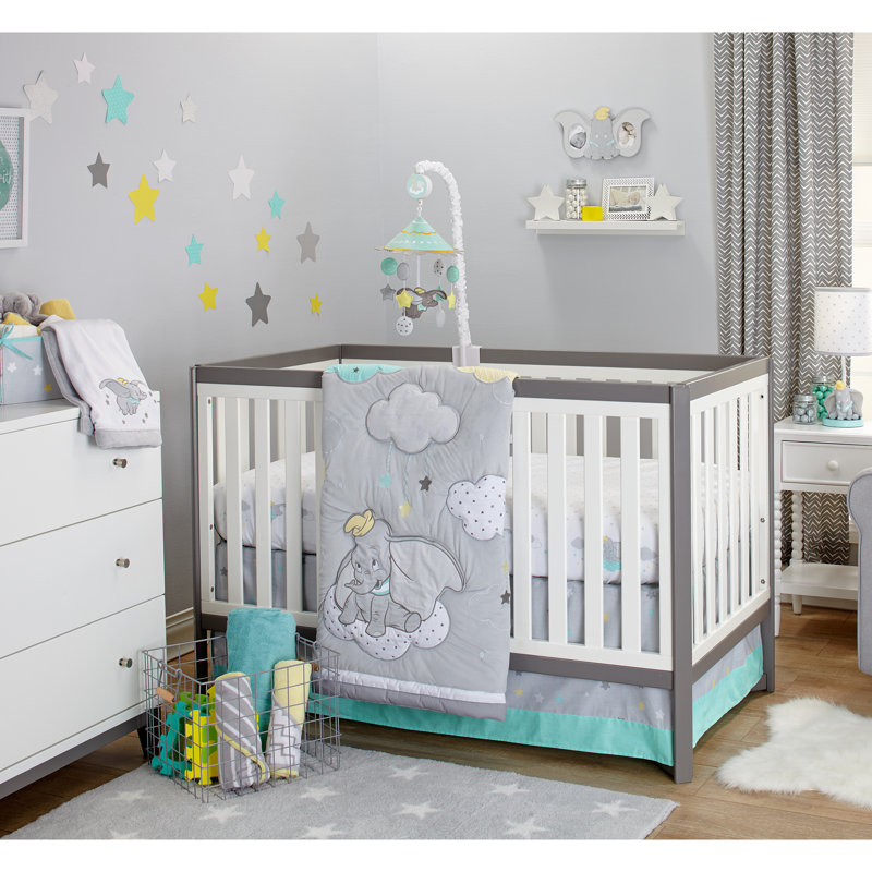 Disney Dumbo Dream 3 Piece Crib Bedding Set Reviews Wayfair Dumbo Dream 3 Piece Crib Bedding Set