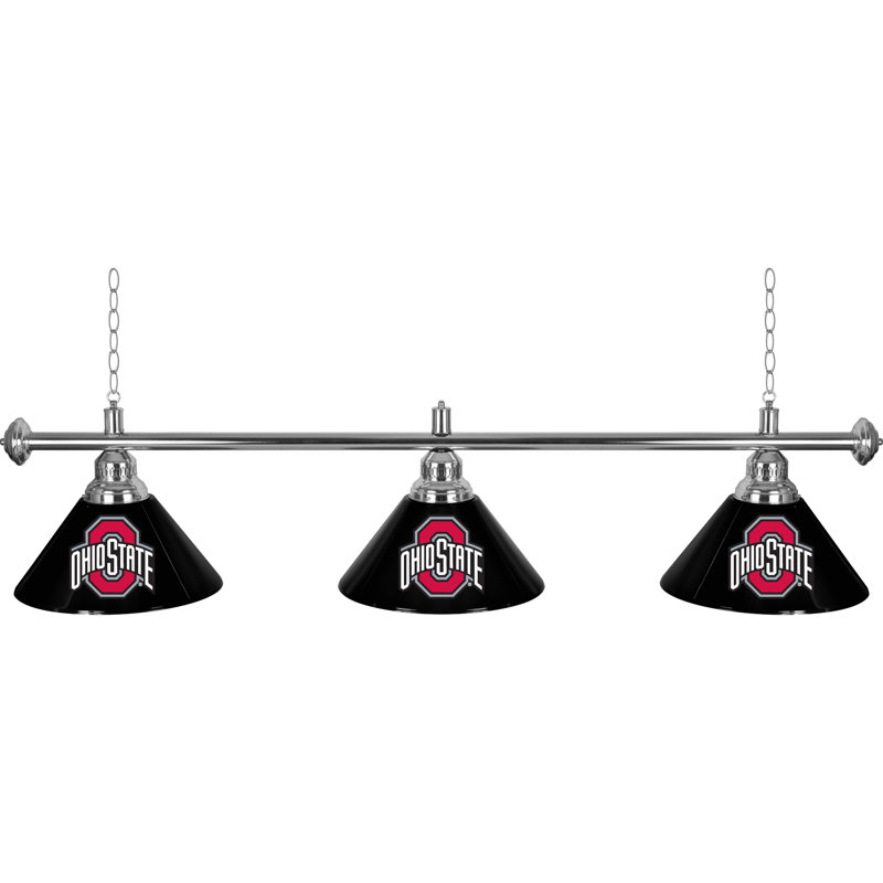 Trademark Global Ohio State University 3 Light Pool Table Lights Ohio State University 3 Light Pool Table Lights Pendant