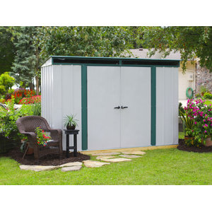 EuroLite 10 ft. 4 in. W x 4 ft. 3 in. D Metal Tool Shed