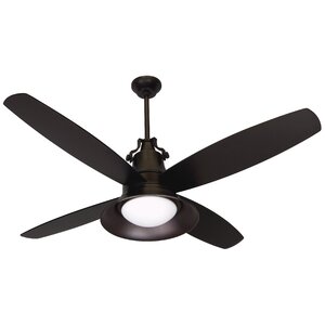 52″ Barys 4 Blade LED Ceiling Fan with Remote