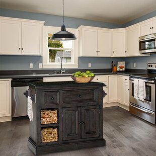 Wite Wine Shelves Below Kitchen Island Table quickview