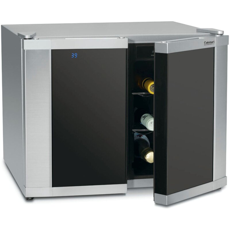 Cuisinart 12 Bottle Dual Zone Freestanding Wine Cooler & Reviews Wayfair