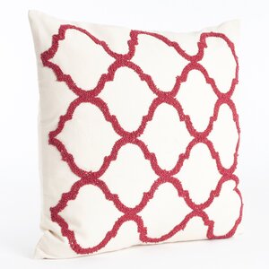 Livera Moroccan Beaded Cotton Throw Pillow