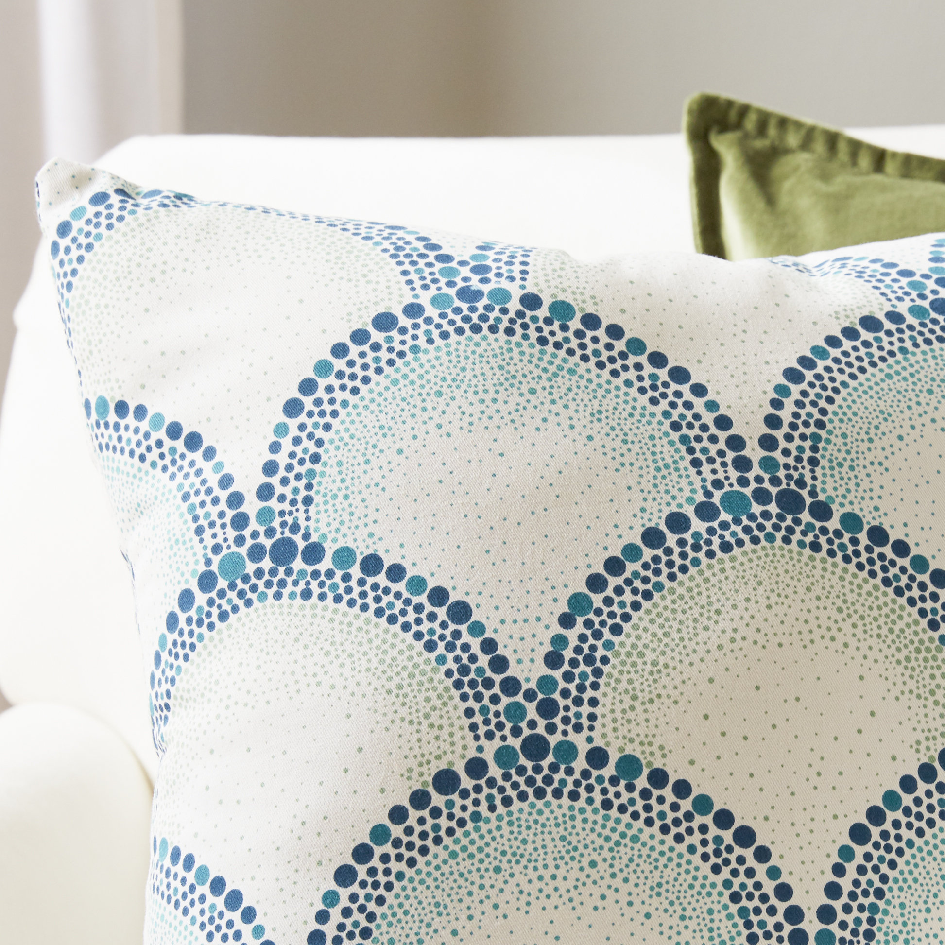 Pillow Perfect Shelamar Teal Cotton Throw Pillow & Reviews Wayfair