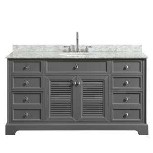 Dark Gray Bathroom Vanity Wayfair Tamara 60 Single Dark Gray Bathroom Vanity Set
