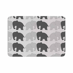 NL Designs Elephants on Parade Animals Memory Foam Bath Rug