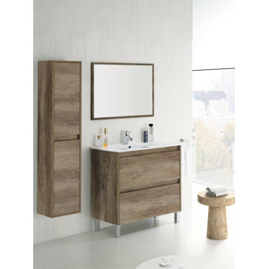 Home Etc 80 cm Waschtisch Dakota mit Spiegel