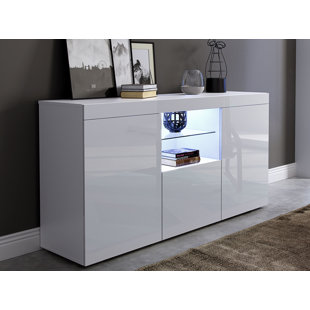 White Hi Gloss Sideboard Wayfair Co Uk Quickview 0 Apr Financing