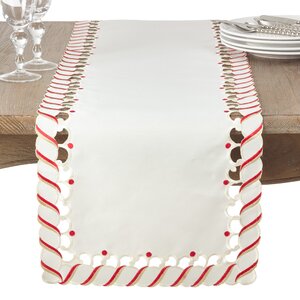 Candy Cane Stripe Christmas Table Runner