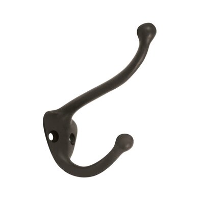 August Grove Toure Solid Brass Coat and Hat Hook  Finish: Polished Brass