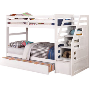 Cosmo Twin Bunk Bed with Trundle and Storage by Wildon Home ?