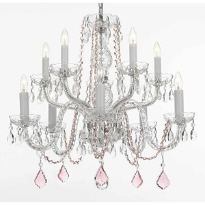 10-Light Crystal Chandelier