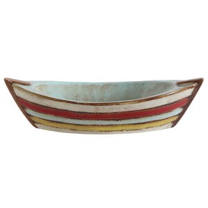 Waterside Ceramic Boat Bowl