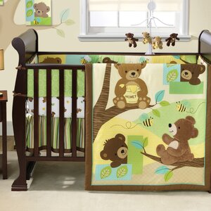 Honey Bear 3 Piece Crib Bedding Set