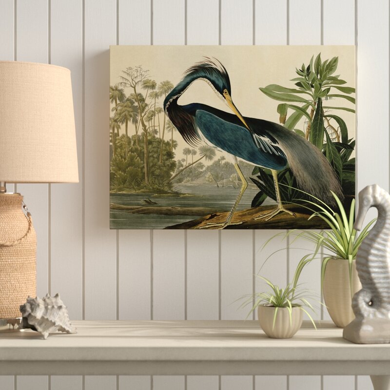 Tropical Egret II by Kilian Open EditionStretched Canvas Giclee Print