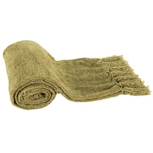 Harborcreek Micro Poly Chenille Throw Blanket