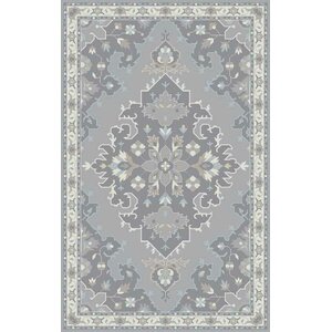 Landrienne Hand-Tufted Gray Area Rug