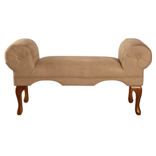 Rolled Arm Bench With Back Wayfair Quickview
