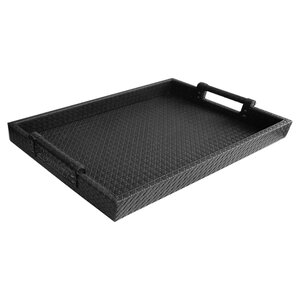 Altamont Leather Tray in Black