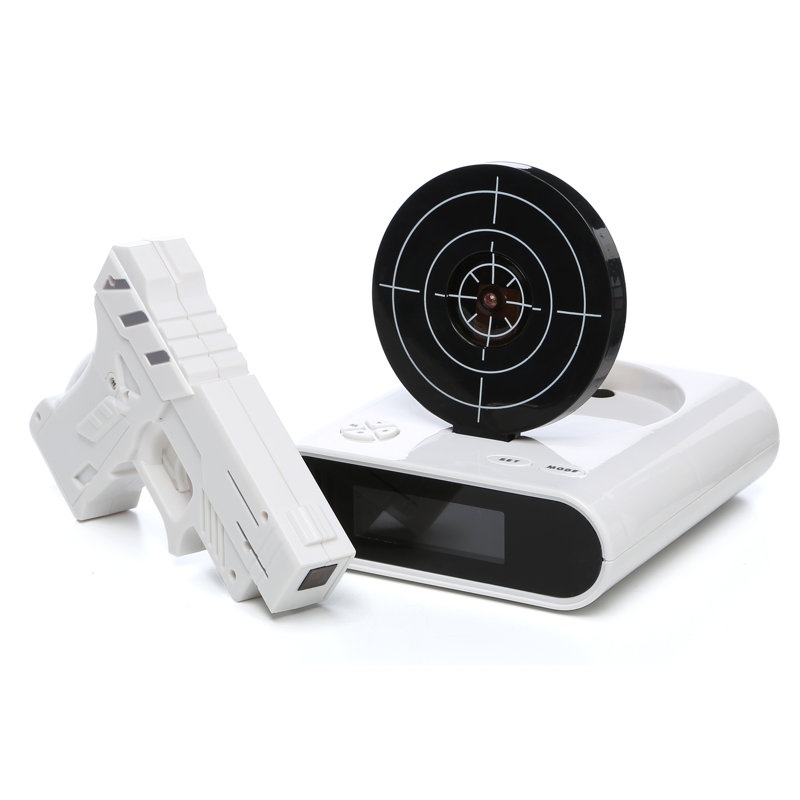 Trademark Global Gun & Target Recordable Alarm Clock Set & Reviews