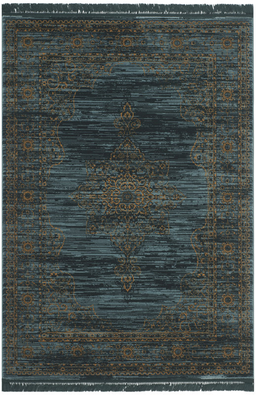 Safavieh Teppich Julianne in Türkis/Gold & Bewertungen | Wayfair.de