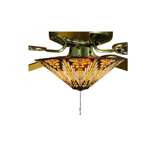 Copperfoil 3-Light Bowl Ceiling Light Fan Kit Only