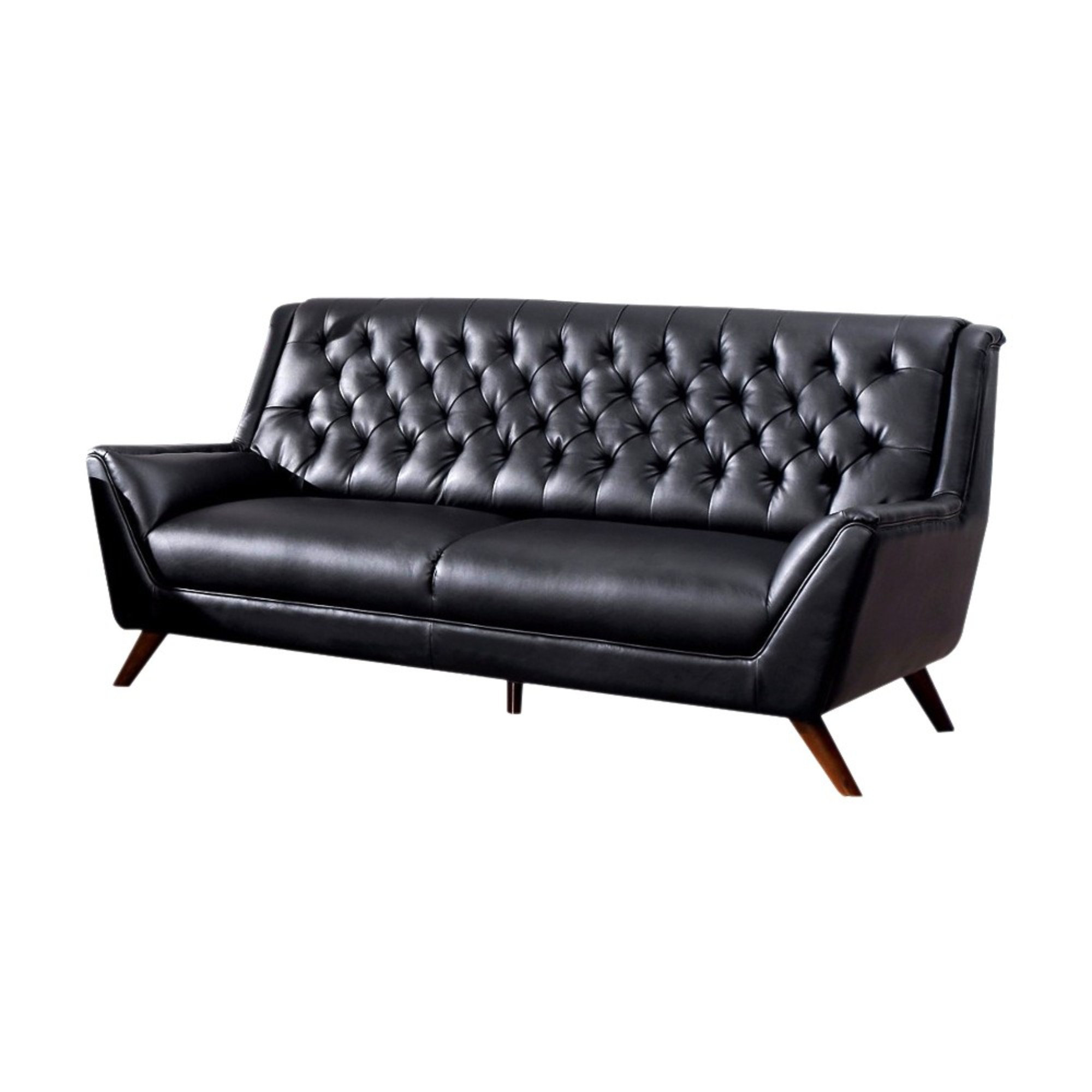 17 Stories Lofgren Bonded Leather Sofa Wayfair