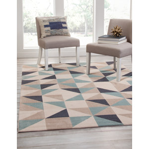 Colesberry Teal/Gray Area Rug